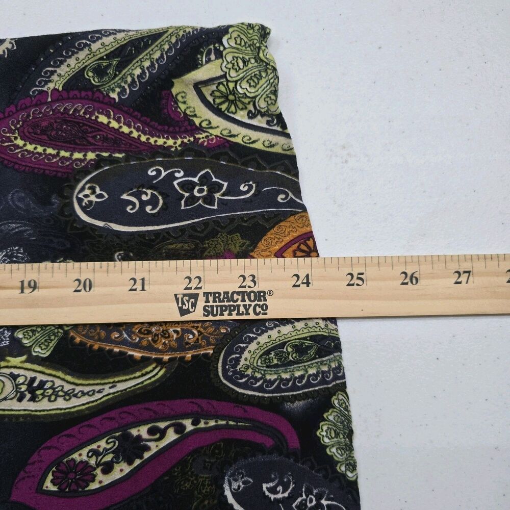 En Crème Top Womens Small Spaghetti Straps Blue Paisley Boho Peasant Cottagecore - Picture 8 of 9